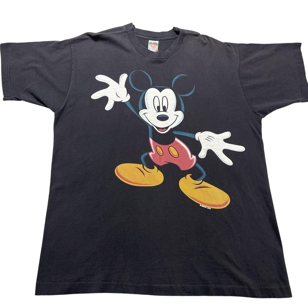 Vintage Mickey Unlimited Shirt Mens XL Black Mickey Mouse Disney Graphic Tee 90s
